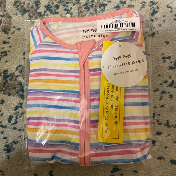Little Sleepies One Pieces Little Sleepies Sunrise Stripe Zippie